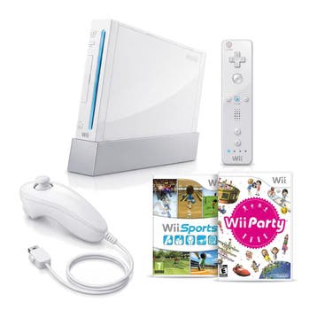 Nintendo Wii Console - Wit + Wii Sports + Wii Party bundel, Verzenden, Zo goed als nieuw