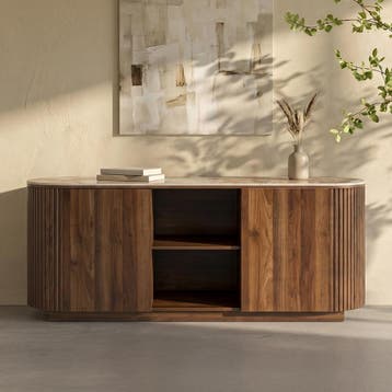 *WOONWINKEL* Kare Design Ruben Hout Dressoir Met Marmer, Huis en Inrichting, Verzenden, Nieuw
