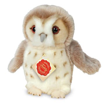 Uil knuffel - zachte pluche - beige/wit - 20 cm, Kinderen en Baby's, Verzenden, Nieuw