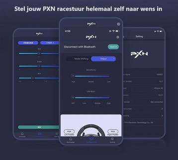 PXN - V9 - Race Stuur - Met Pedalen en Shifter - 270/900°-, Spelcomputers en Games, Verzenden, Nieuw