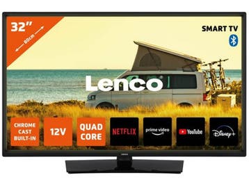 Lenco LED-3263BK (V2) - 32 Android Smart TV - Ingebouwde, Verzenden, Zo goed als nieuw