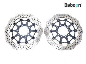 Remschijf Set Kawasaki Z 1000 2014-2016 (Z1000 ZR1000F-G) NG, Motoren, Verzenden, Gebruikt