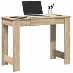 vidaXL Bureau 100x45x75 cm bewerkt hout sonoma eikenkleurig, Verzenden, Nieuw
