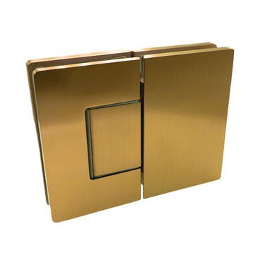 Porto Premium glas/glas 180° scharnier - Goud, Ophalen of Verzenden, Nieuw