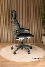 Humanscale Freedom Met Verstelbare Hoofdsteun, Verzenden, Zwart, Zo goed als nieuw, Bureaustoel