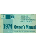 1974 OLDSMOBILE CUTLASS | VISTA CRUISER INSTRUCTIEBOEKJE