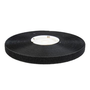 Klittenband - 25 Meter Zwart - 20mm Zelfklevend Hotmelt Lus, Ophalen of Verzenden, Nieuw