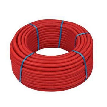 14mm x 2,0 - Lengte: 50 m - incl. Mantel rood - Henco Alu/Pe, Verzenden, Nieuw