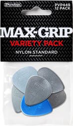 Jim Dunlop ADU PVP449 Max Grip plectrum 0.60 mm - 1.50 mm 12, Ophalen of Verzenden, Nieuw
