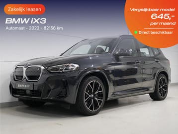 BMW iX3 | Zakelijk Leasen vanaf 344,- p/mnd, Nieuw, Financial lease, Lease, IX3