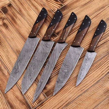 Keukenmes - Chefs knife - Hars en hout - Noord Amerika