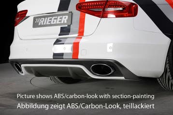 Rieger diffuser | A4 (B8/B81): 01.12- (vanaf Facelift) - Lim, Verzenden, Nieuw, Audi