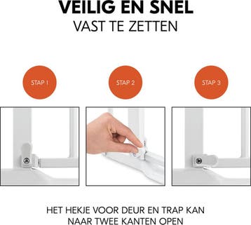 Hauck Clear Step Autoclose 2 Traphekje - 75 t/m 80 cm - Wit, Ophalen of Verzenden, Zo goed als nieuw