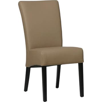 Leren eetkamerstoel Just - Hermes Mocca (taupe/bruin) -, Bruin, Bohemian, Eigentijds, Klassiek, Retro, Romantisch, Scandinavisch