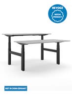 Laag-hoog duo bureau Excellent - zwart - blad naar keu..., Nieuw in verpakking