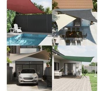 Zonnedoek Oxford 4,5m | Waterafstotend | Laatste Stuk!, Tuin en Terras, Schaduwdoeken, Ophalen of Verzenden, Zo goed als nieuw