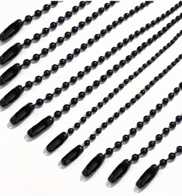 Sleutelringen zwart - 50 stuks - bolletjesketting - bal k..., Ophalen of Verzenden, Nieuw, Overige typen