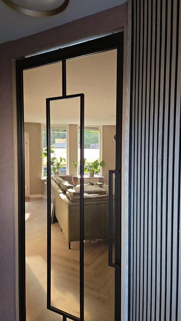Nieuwe bronzen taatsdeuren met rookglas €635,-, Verzenden, 215 cm of meer, Binnendeur, Nieuw
