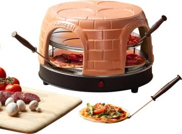 Emerio Pizzarette 8 Persoons – Terracotta Koepel – Pr..., Verzenden, Nieuw