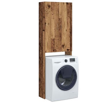 vidaXL Wasmachinekast 64x25,5x190 cm oud houtkleurig, Witgoed en Apparatuur, Wasmachines, Verzenden, Nieuw