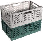 Vouwdozen Grijs Groen 42cm | Laatste Stuk!, Doe-het-zelf en Verbouw, Kratten en Dozen, Opvouwbaar, Minder dan 35 cm, Minder dan 50 cm