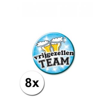 8 speldjes Vrijgezellen Team - Vrijgezellenfeest, Ophalen of Verzenden, Nieuw