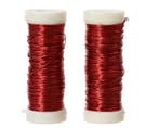 Rood draad op rol 2*30 meter 0.3mm metaaldraad set van 2, Ophalen of Verzenden, Nieuw