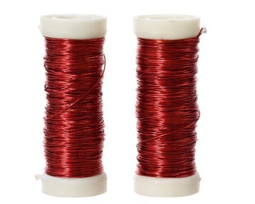 Rood draad op rol 2*30 meter 0.3mm metaaldraad set van 2, Ophalen of Verzenden, Nieuw