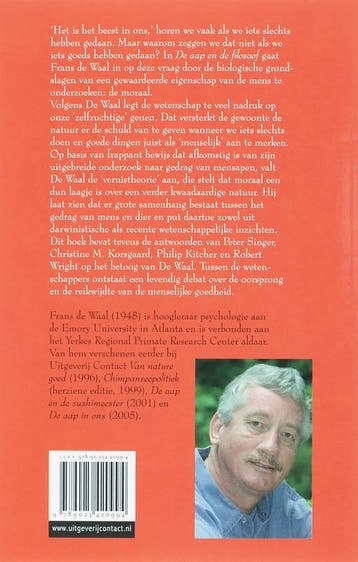 De aap en de filosoof 9789025420994 Frans de Waal, Verzenden, Gelezen, Frans de Waal
