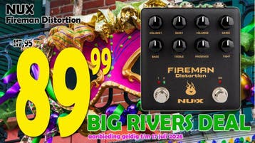 NUX NDS5 FIREMAN Distortion | Music Department, Muziek en Instrumenten, Effecten, Ophalen of Verzenden, Nieuw, Distortion, Overdrive of Fuzz