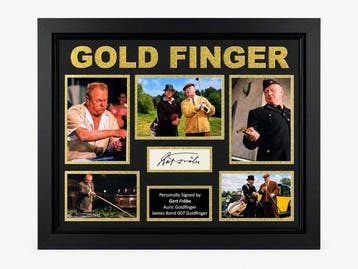 James Bond 007: Goldfinger - Gert Fröbe Signed Framed, Nieuw