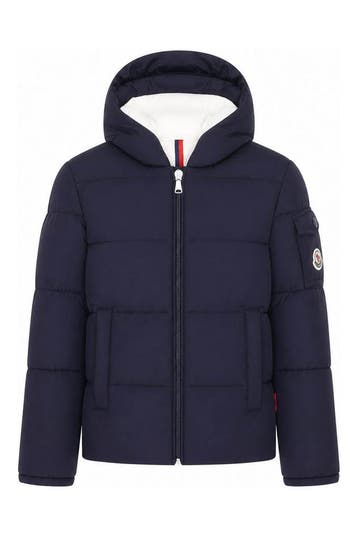 Moncler Jas Jongens in maat 74 Blauw, Verzenden, Zo goed als nieuw, Moncler, Jongen of Meisje