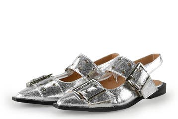 Shoecolate Slingbacks in maat 38 Zilver, Shoecolate, Overige kleuren, Verzenden, Zo goed als nieuw