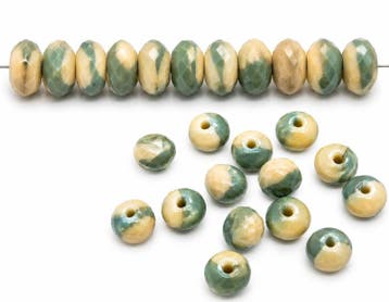 15 x Tsjechische facet kralen Gemstone donuts 5 x 8 mm –.., Ophalen of Verzenden, Nieuw, Kraal