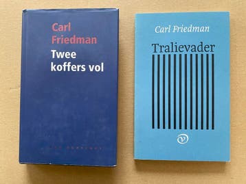 2 Boeken - Carl Friedman - Twee Koffers Vol / Tralievader, Verzenden, Nieuw