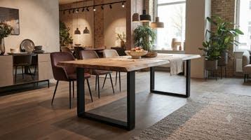 Online veiling: Boomstamtafel Acaciahout, 220x100x77cm,, Nieuw