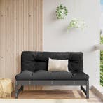 vidaXL Middenbank 120x80 cm massief grenenhout grijs, Tuin en Terras, Tuinsets en Loungesets, Verzenden, Nieuw