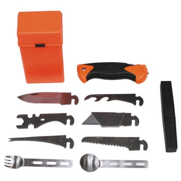 MFH EDC Survival mes set 27-delig, oranje, Ophalen of Verzenden, Nieuw