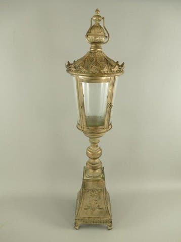 Lantaarn - Gietijzer, Glas - 95 cm