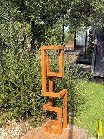 Ana Lucia B.M - Sculpture Corten - XL - No Reserve