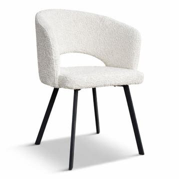 Eetkamerstoel Luna Bouclé Naturel, Huis en Inrichting, Stoelen, Ophalen of Verzenden, Nieuw