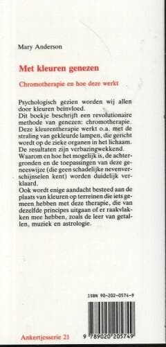 Met kleuren genezen / Ankertjes / 21 9789020205749, Boeken, Verzenden, Gelezen, M. Anderson