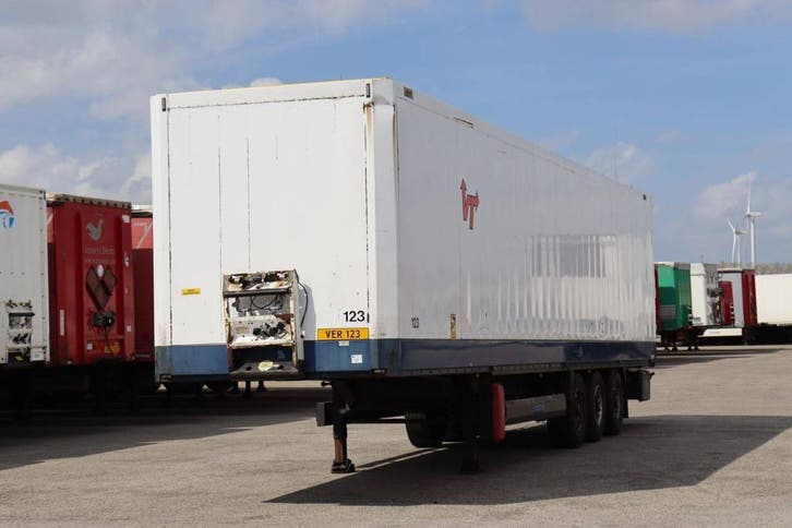 Veiling: Gesloten Oplegger Krone SD 36000kg 2011, Auto's, Vrachtwagens, BTW verrekenbaar, Overige brandstoffen, Overige kleuren