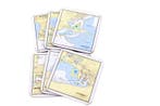 IJsselmeer en Markermeer onderzetters 6 stuks 1800, Watersport en Boten, Ophalen of Verzenden, Nieuw, Overige typen