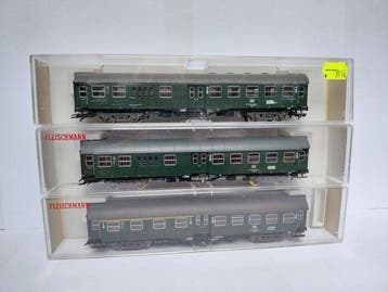 Fleischmann H0 - 5127K/5128K - Modeltrein personenwagen (3), Nieuw