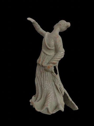 Replica van een oude Griek Terracotta standbeeld van een