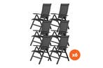 Set van 6 - Kettler Altura Curve aluminium standenstoel, Verzenden, Nieuw, Overige materialen