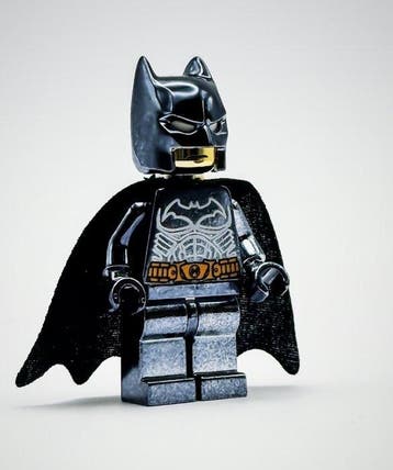 Lego Minifiguur - DC Comics - Chrome Black Plated Batman, Nieuw