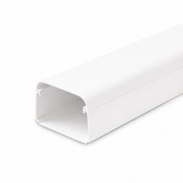 Canalit leidinggoot 80 x 60 mm 2mtr pvc wit, Ophalen of Verzenden, Nieuw