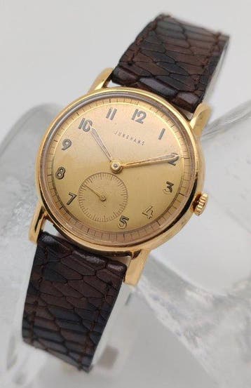 Junghans - R&W Walz Gold Double - J80 - S. Second - Arabic -, Nieuw